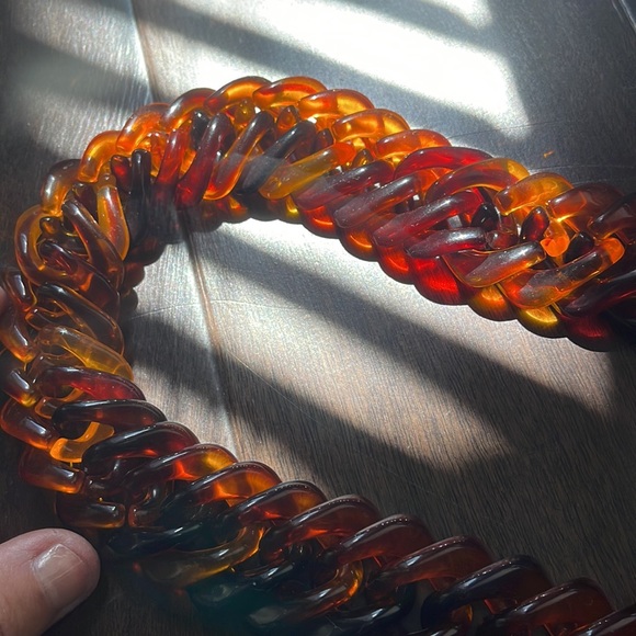 Slip over neck brown necklace - Picture 6 of 6